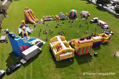 Outdoor playground for kids in Tramps Leisure Hire